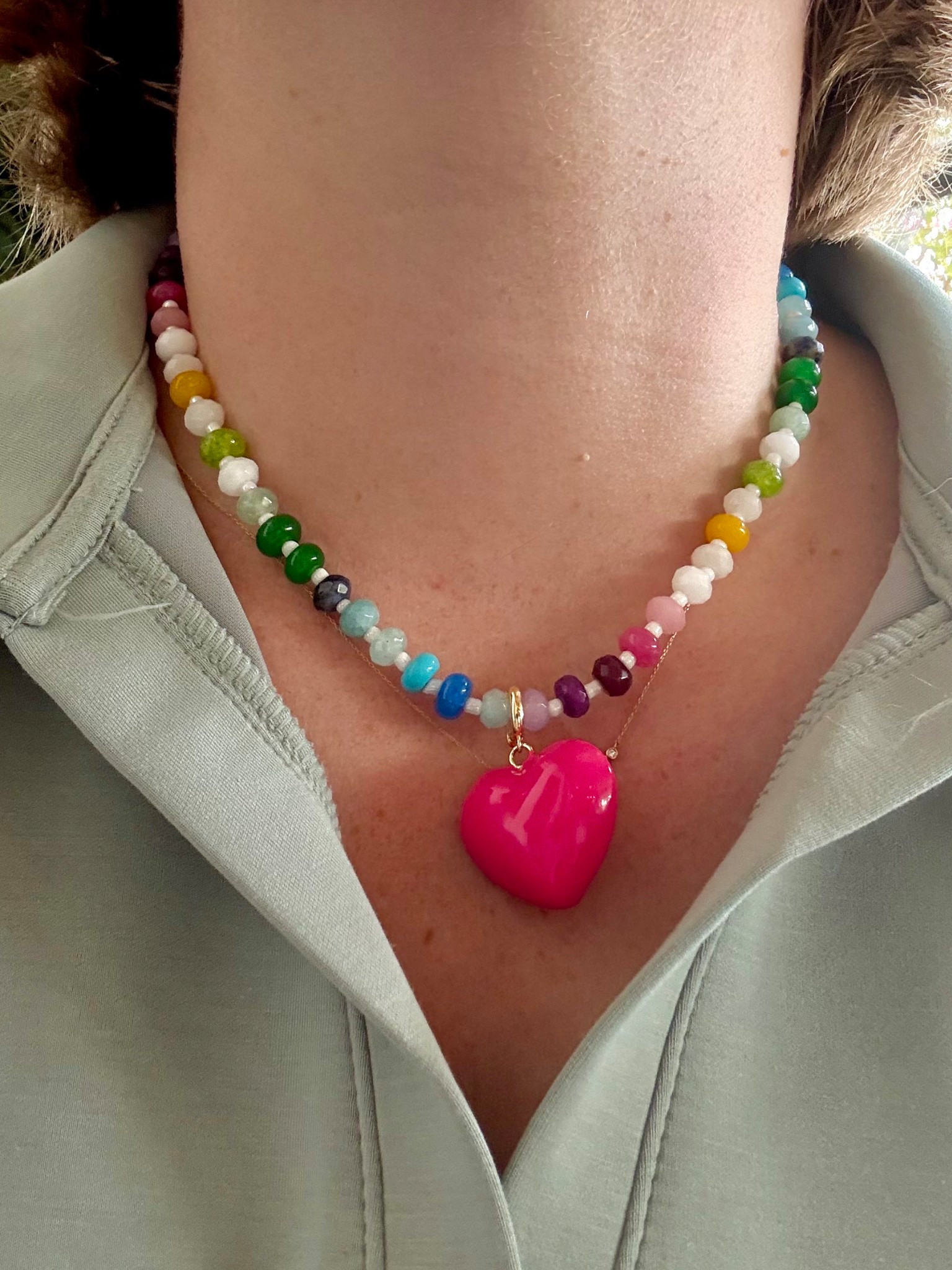 Amazon bead necklace 25% off! Great length! Heart pendant comes in other colors!

#LTKSaleAlert #LTKFindsUnder50