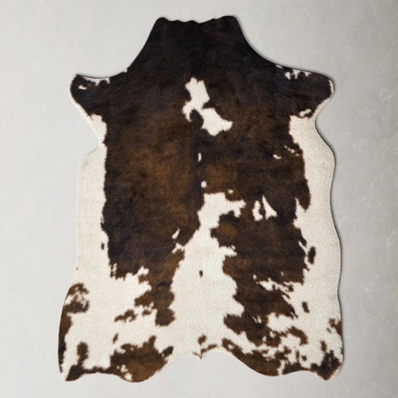 Epic Faux Cowhide Beige/Brown Rug | Wayfair North America