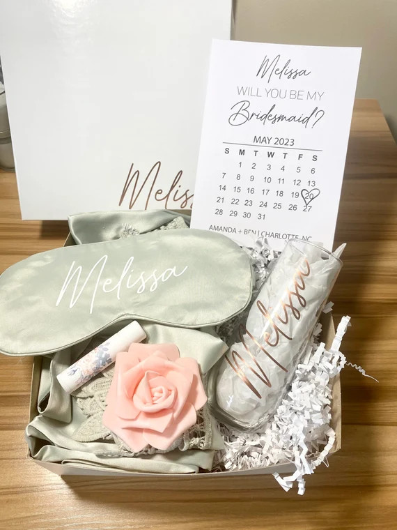 Bridesmaid Proposal Box Save the Date Calendar Card Bridesmaid - Etsy | Etsy (US)