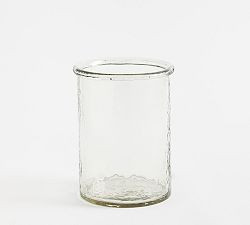 Arden Hammered Glass Hurricane Candle Holder | Pottery Barn (US)