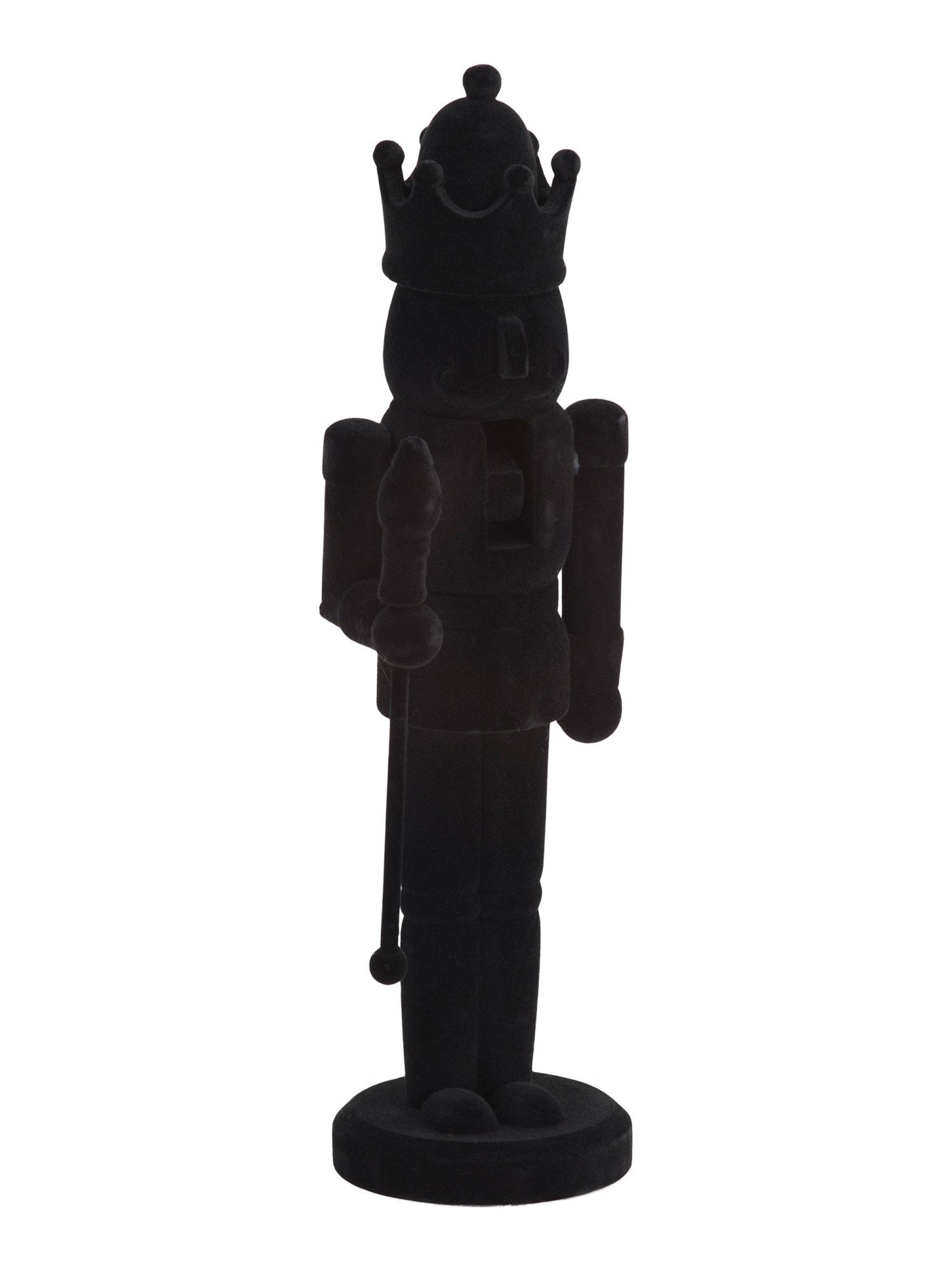 12in Flocked Nutcracker | TJ Maxx