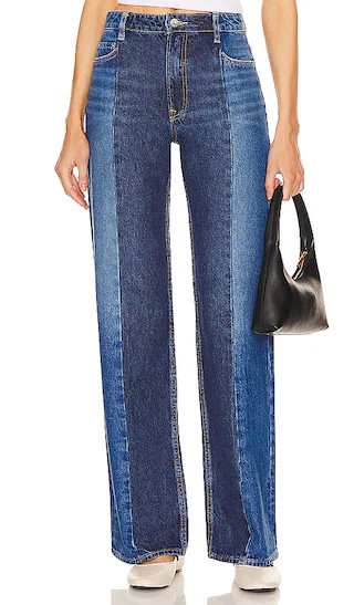 Vera Seamed Tonal Flare in Tonal Slide | Revolve Clothing (Global)