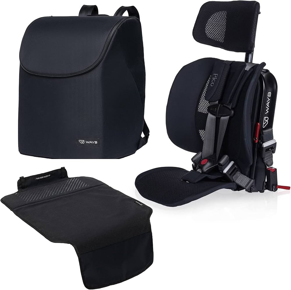 WAYB Pico Travel Car Seat with Premium Carrying Bag and Seat Protector- Lightweight, Portable, Fo... | Amazon (US)