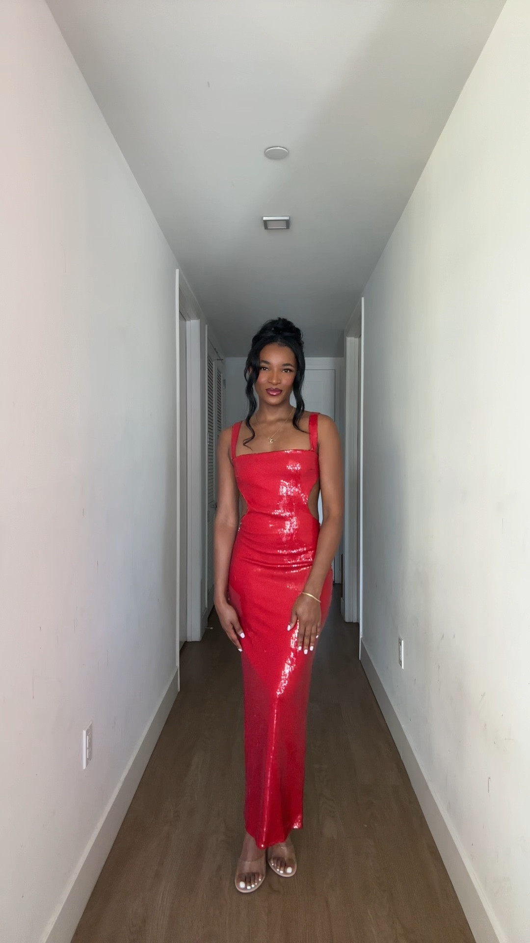 The perfect red wedding guest dress and formal attire from Meshki. 

#LTKstyletip