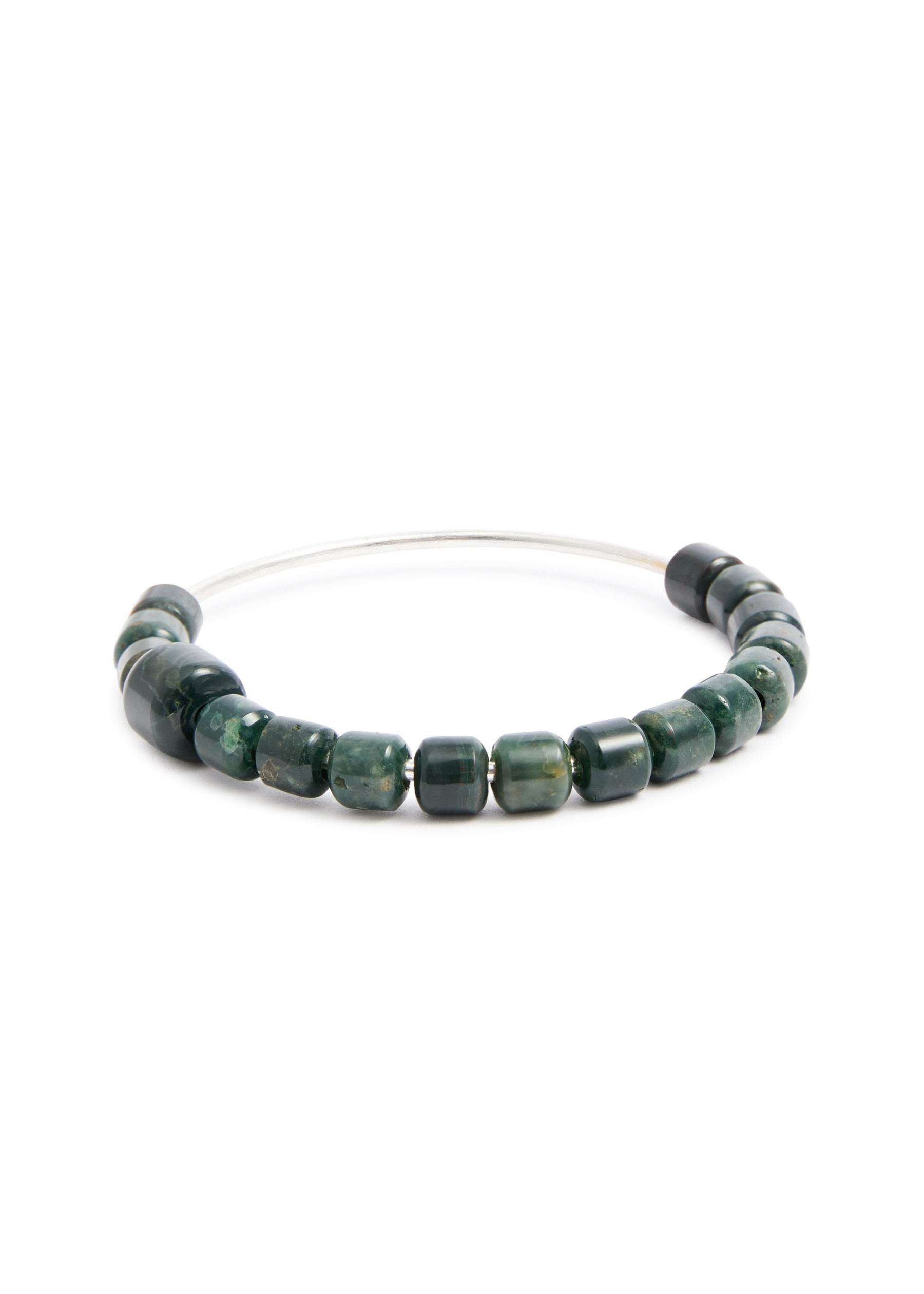 X Monikh Dale Preeth beaded silver-plated bangle | Harvey Nichols