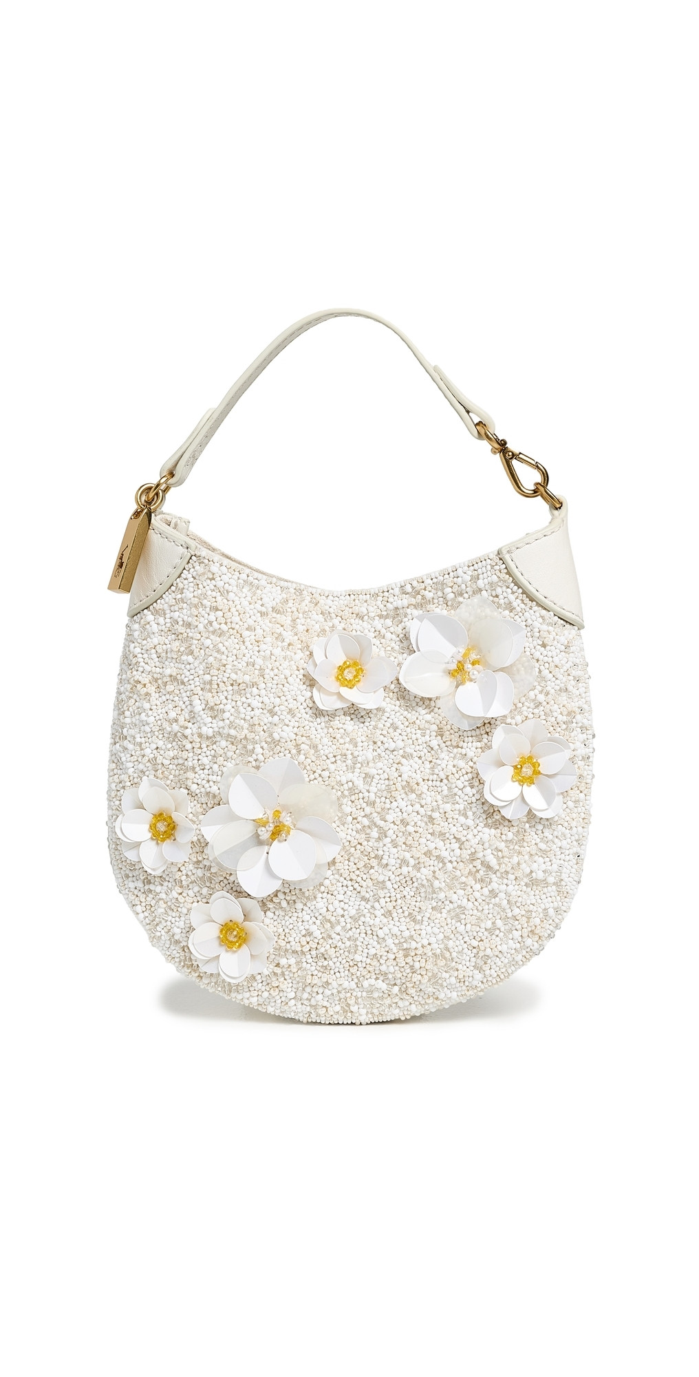 Polo Ralph Lauren Polo ID Floral Beaded Mini Bag Frosting One Size | Shopbop