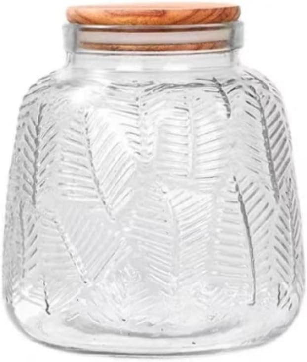 Vintage Large Glass Airtight Storage Jar, 59 FL OZ Glass Food Storage Containers with Bamboo Lid,... | Amazon (US)
