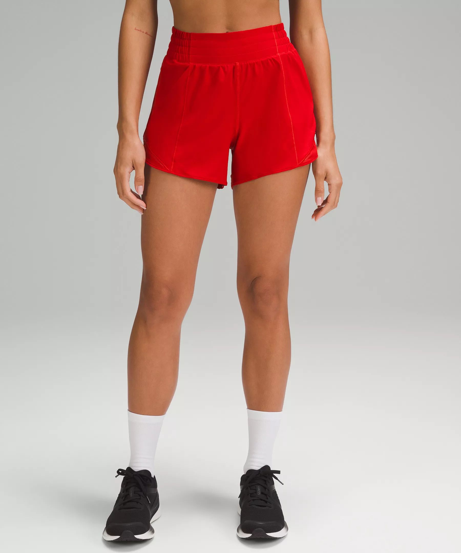 Hotty Hot High-Rise Lined Short 4" | Women's Shorts | lululemon | Lululemon (US)