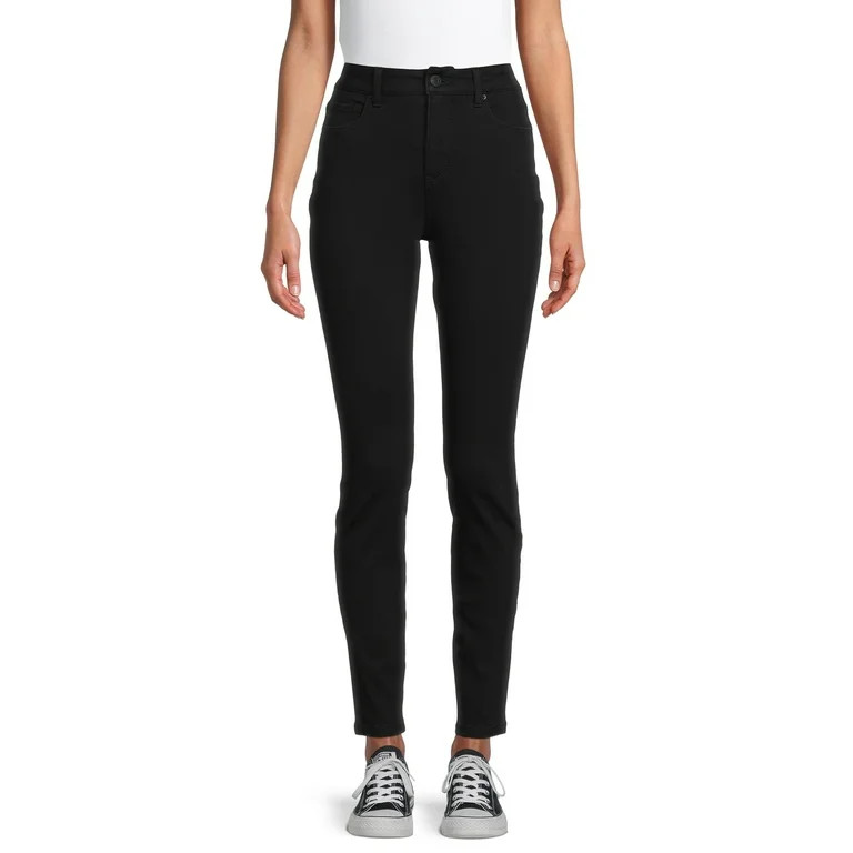 Time and Tru Women's High Rise Skinny Jeans | Walmart (US)