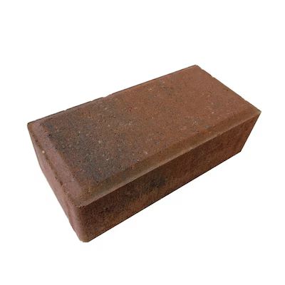 8-in x 4-in x 2-in Red/Charcoal Concrete Paver | Lowe's