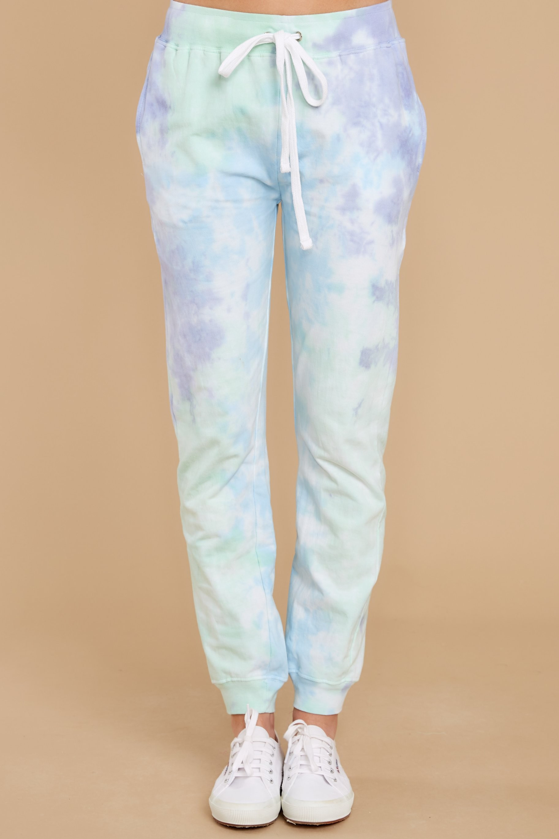 Totally Worth It Grape Burst Tie Dye Joggers | Red Dress 