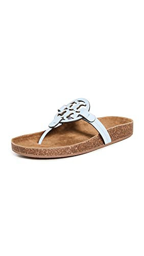 Tory Burch Women's Miller Cloud Sandals, Crisp Blue/Natural, 7.5 Medium US | Amazon (US)