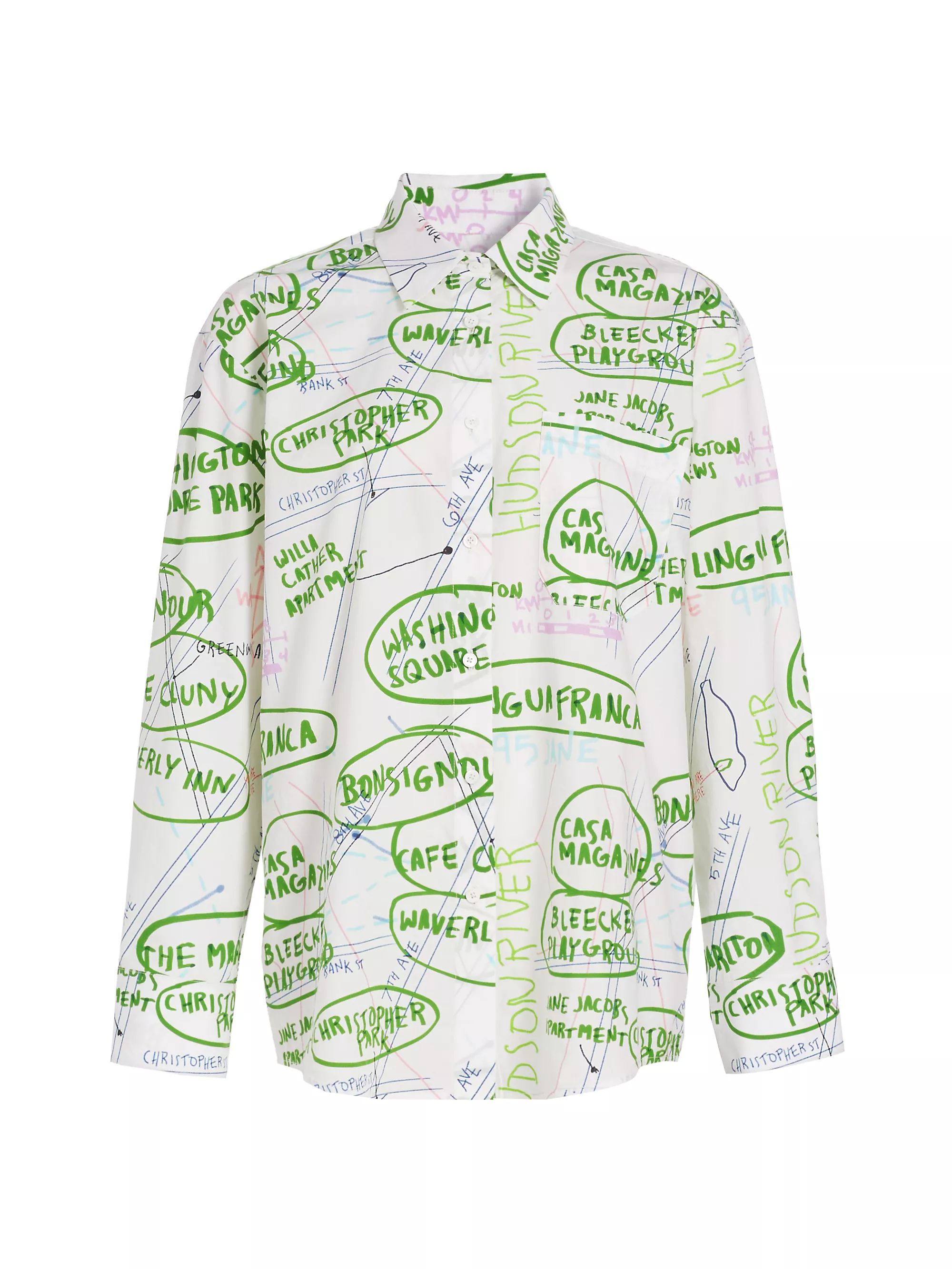 Bonsignour Text Bubble Button-Up Shirt | Saks Fifth Avenue