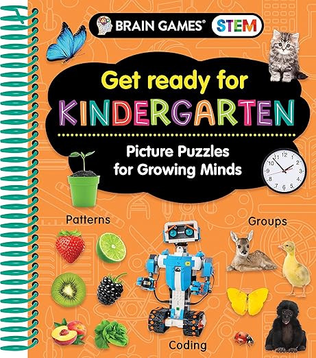 Brain Games STEM - Get Ready for Kindergarten: Picture Puzzles for Growing Minds (Workbook)      ... | Amazon (US)
