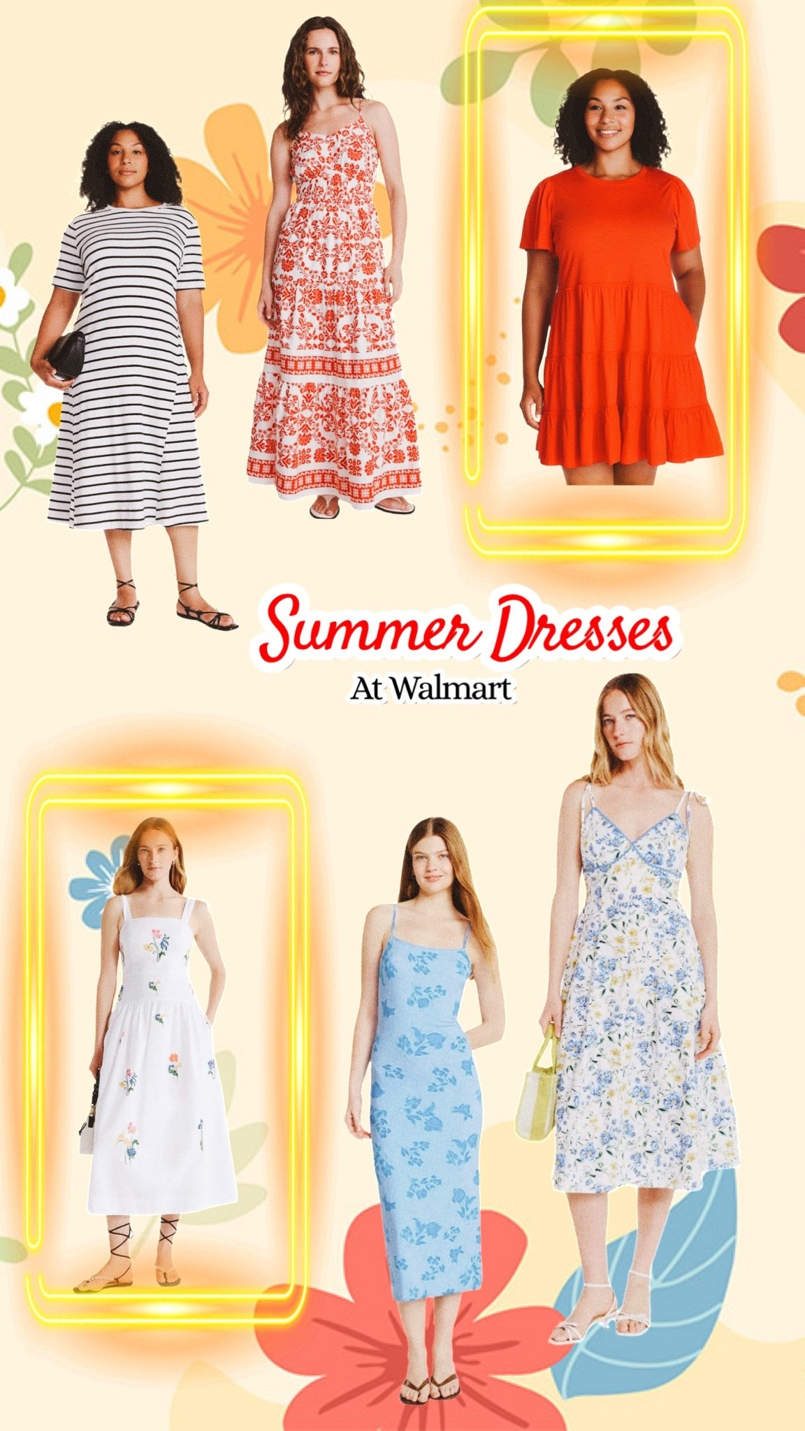 Easy budget friendly summer dresses at Walmart
Workwear
Wedding
Party 
Causal

#LTKWorkwear #LTKootd
