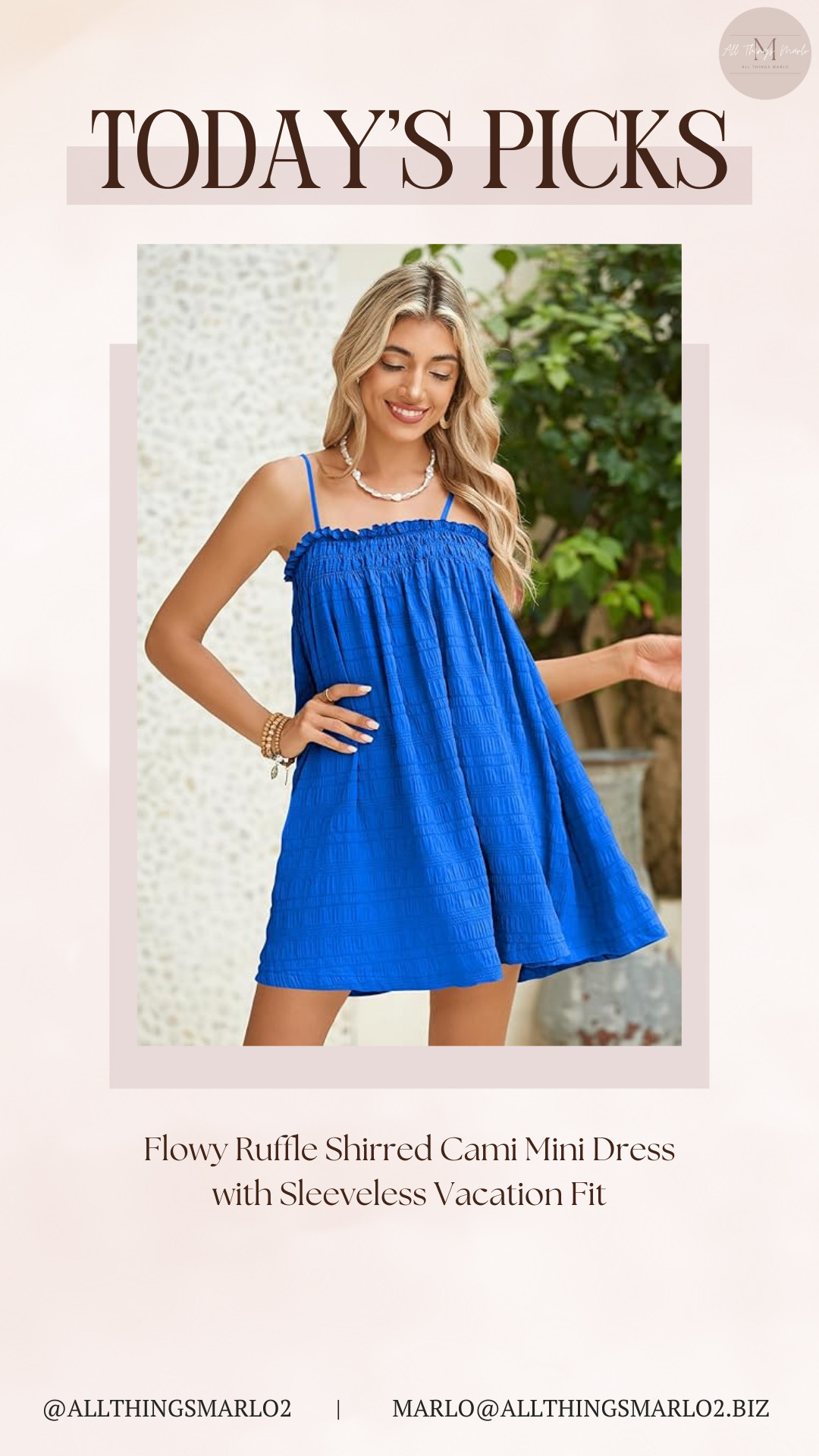 Flowy Ruffle Shirred Cami Mini Dress with Sleeveless Vacation Fit 

 #LTKSeasonal #LTKWorkwear #LTKTravel