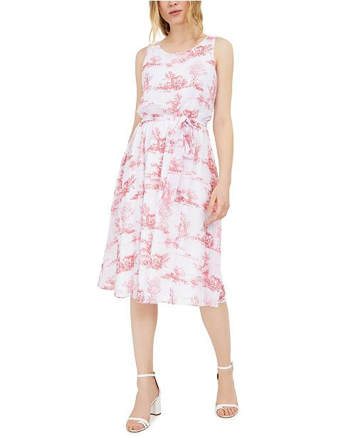 INC Chiffon Toile Midi Dress, Created for Macy's | Macys (US)