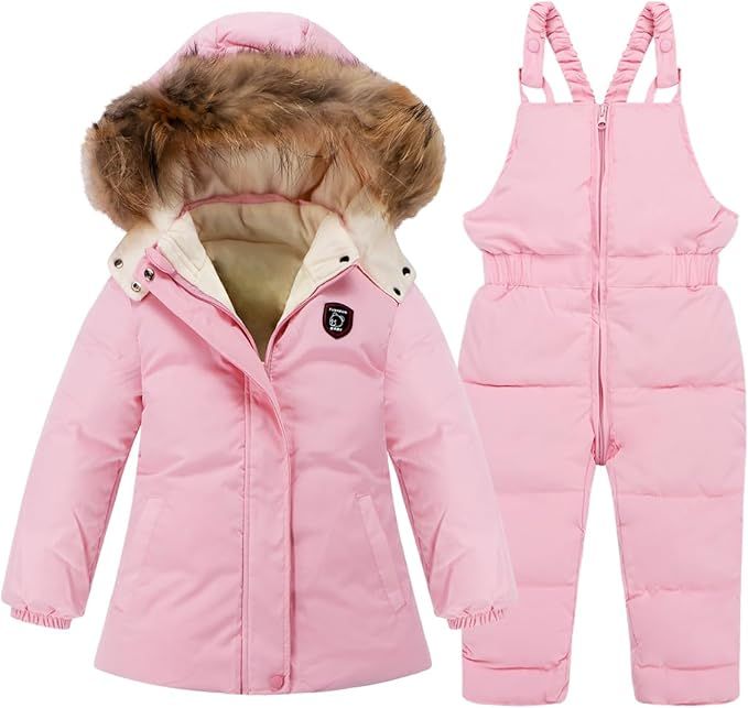 Tumaron toddler baby boys girls winter snowsuit coat kids snow pants jacket suit clothes | Amazon (US)