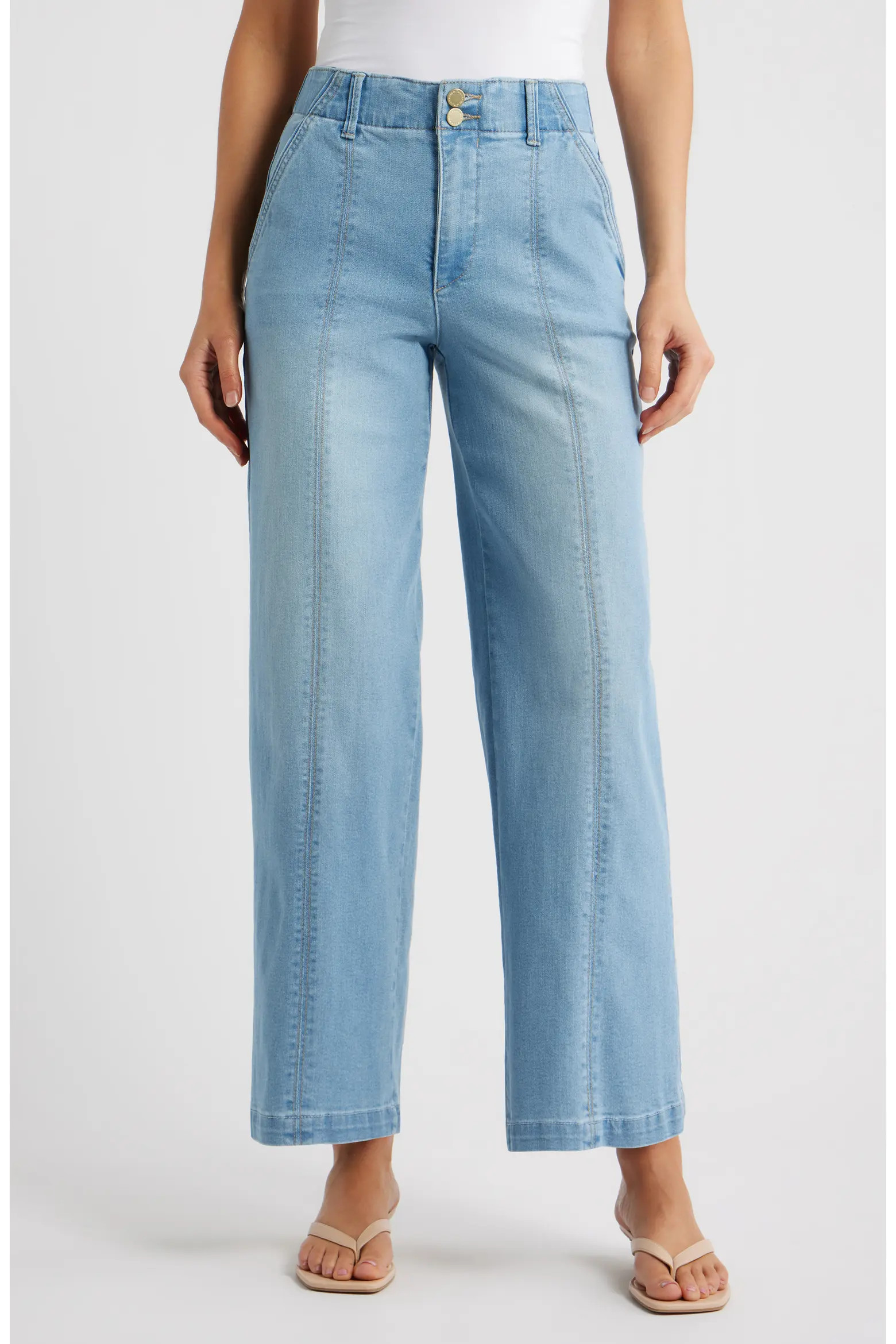 Emma Skyrise Seamed Wide Leg Jeans (Women) | Nordstrom | Nordstrom