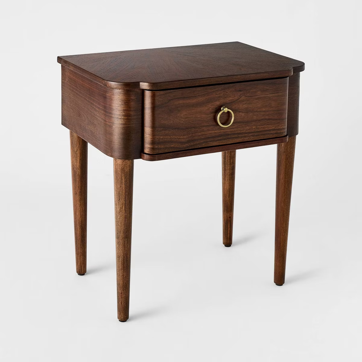 Nephi One Drawer Accent Table Walnut Brown Wood Veneer - Threshold™ designed with Studio McGee | Target
