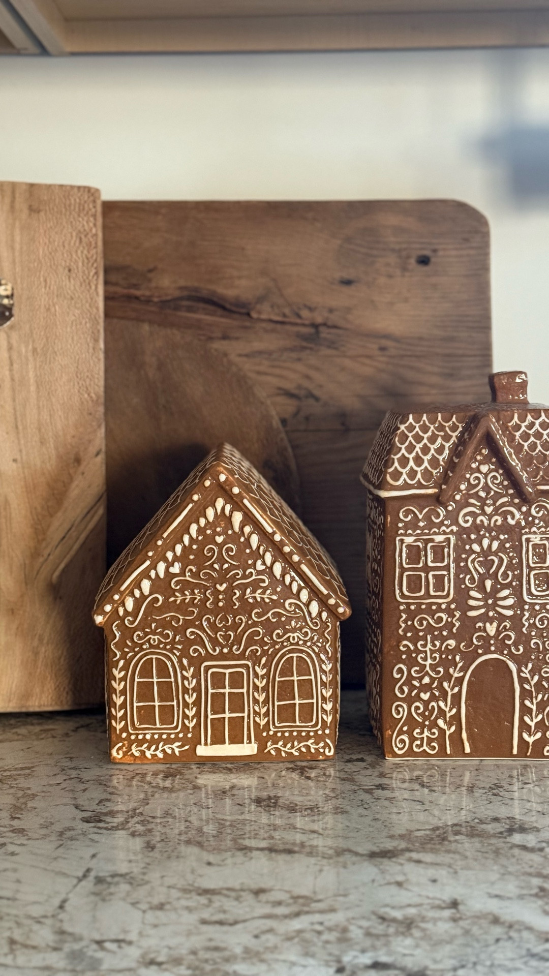 Gingerbread house for Christmas. Comes in 4 styles/sizes - I got two of them. Fraction of the price of the PB ones and SO stinking cute and the quality is AMAZING! On sale right now too  

#LTKFindsUnder50 #LTKHome #LTKSeasonal