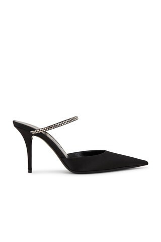 Saint Laurent PUMPS KILLER in Nero & Crystal Velvet - Black. Size 37.5 (also in 37, 38). | FWRD 