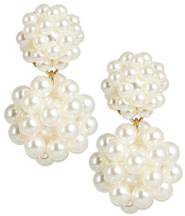 Kate Cluster Pearl Large Statement - Earrings - Belle of  the Ball | Lisi Lerch Inc