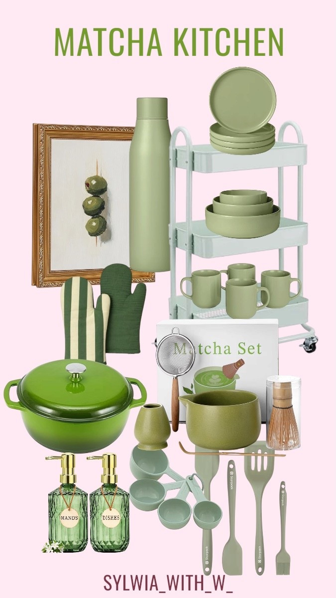 The Matcha Kitchen Refresh You Need 🌿
Elevate your morning ritual and your kitchen aesthetic with these sage green essentials. From the perfect ceremonial matcha set to the viral rolling cart, these pieces bring a sense of calm and "organic modern" luxury to the heart of your home.
Whether you’re a daily matcha drinker or just obsessed with this soothing color palette, these curated finds are both functional and photo-worthy.

#MatchaAesthetic #SageGreenKitchen #KitchenDecor #LTKhome #LTKsalealert #OrganicModern #TeaStation #KitchenOrganization #WellnessHome #AestheticKitchen #MatchaLover #HomeDecor2026 #SageGreenAesthetic 

#LTKSeasonal #LTKHome