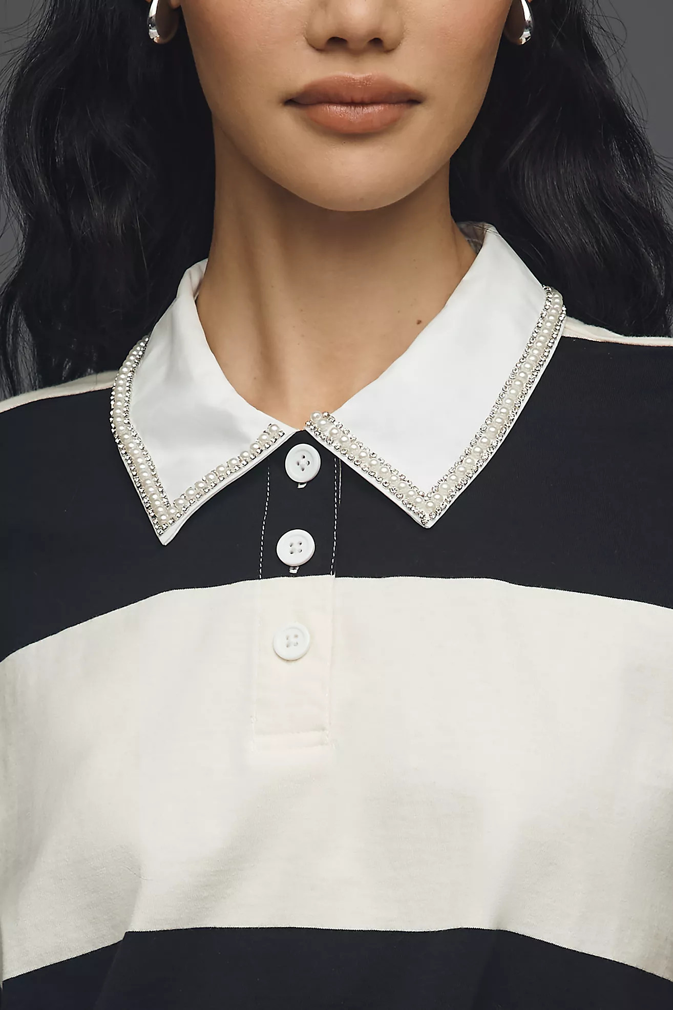 Sanctuary Organic Cotton Polo T-Shirt | Anthropologie (US)