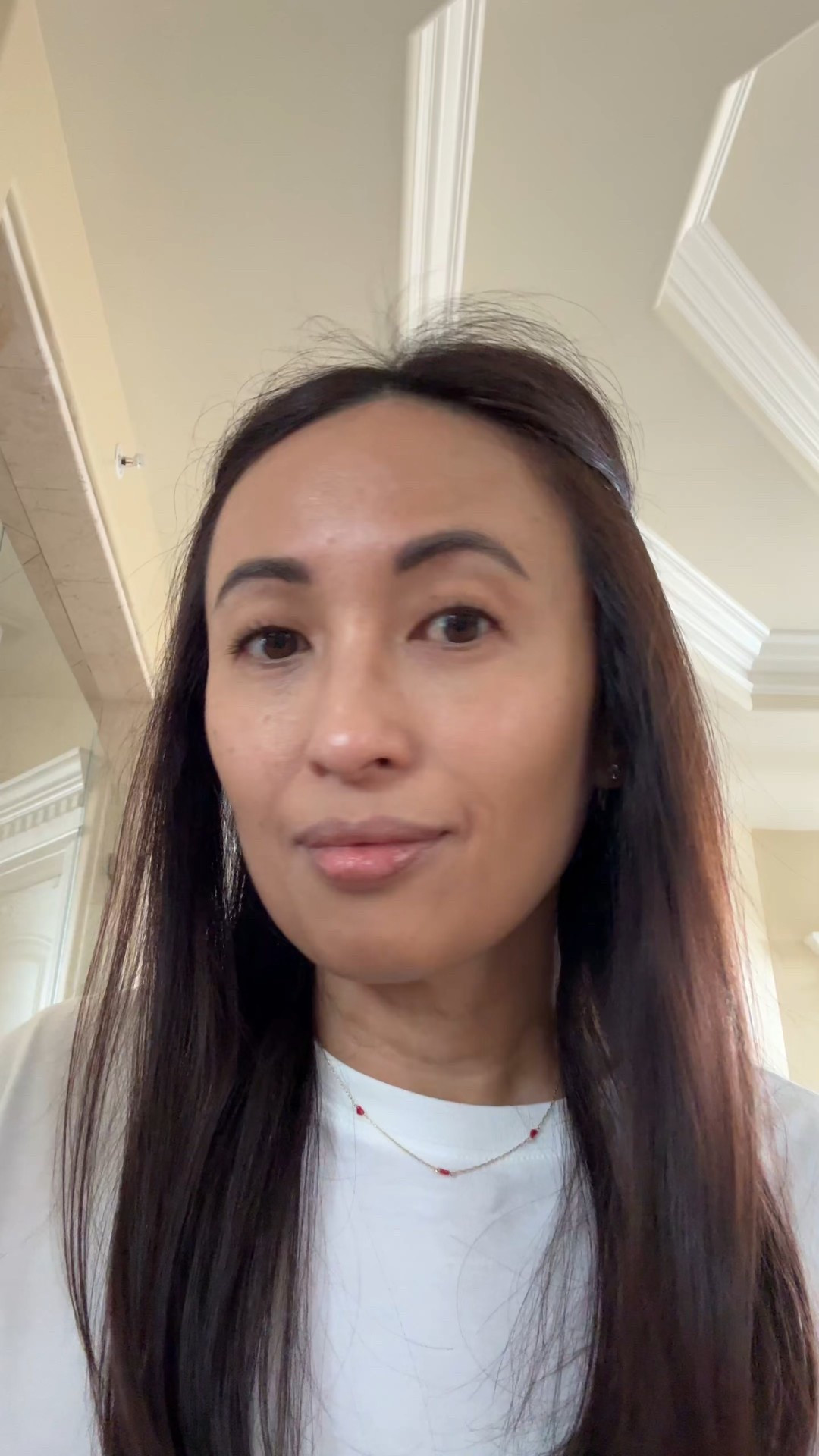 Clean beauty everyday makeup look with 4 products from @purbeauty. Natural makeup. Minimalist makeup. 
Skin tint: MN4
Pressed mineral makeup: Beige MG5
Blush stick: Sparkling Beige
Matte Blush: Pretty in Peach

Favorite basic cotton white t-shirt
Delicate heart necklace and heart bracelet 

#LTKOver40 #LTKgrwm #LTKBeauty