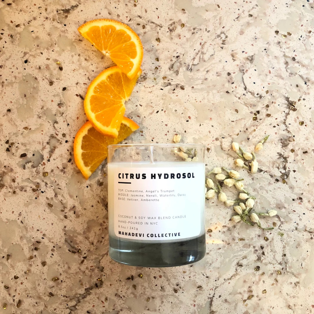 CITRUS HYDROSOL CANDLE | All Natural Coconut-soy Wax 8oz | Jasmine + Neroli - Etsy | Etsy (US)