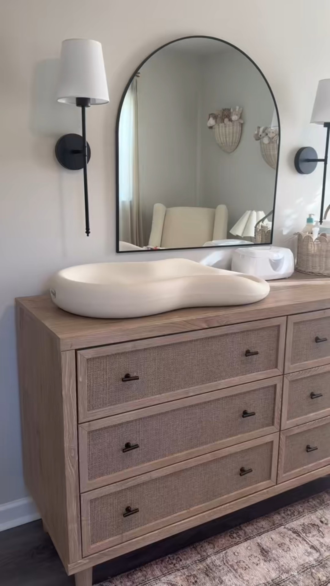 Everyone thinks this is Pottery Barn… it’s Amazon 🤍 High end nursery look for less ✨ Pottery barn dupe from Amazon #potterybarndupe #amazonfinds #nurserydresser 
#neutralnursery #nurserydecor #lookforless 
#highenddupe #nurseryinspo #amazonnursery #boujeeonnabudget #nurserydecor #amazonmusthaves #nurseryorganization #babymusthaves


#LTKBaby #LTKBump #LTKmomlife