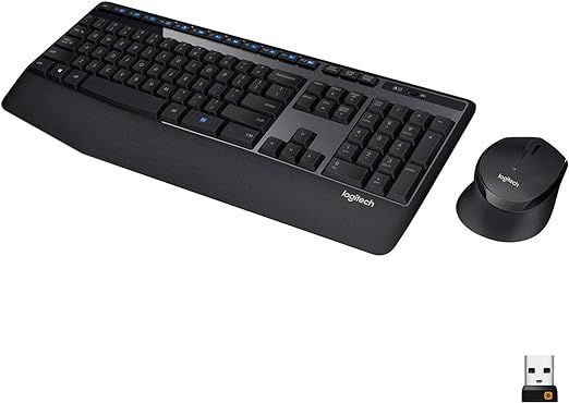 Logitech MK345 Wireless Combo Full-Sized Keyboard with Palm Rest and Comfortable Right-Handed Mou... | Amazon (US)