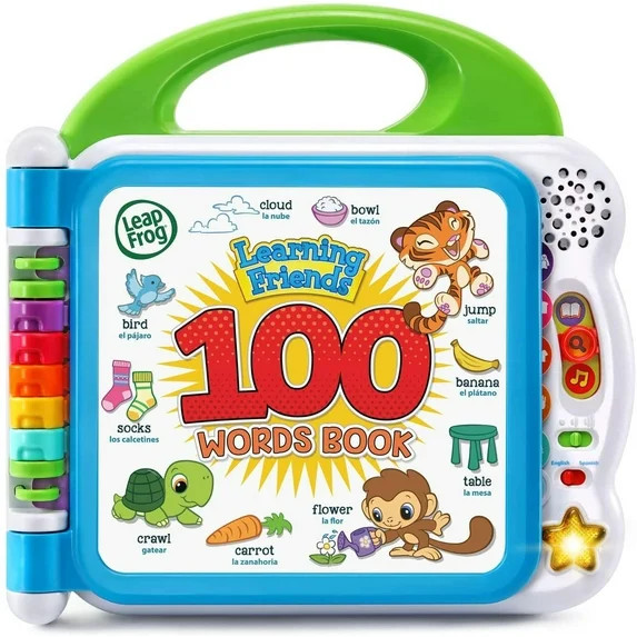 LeapFrog Toddler 100 Words Book with Batteries, Green | Walmart (US)