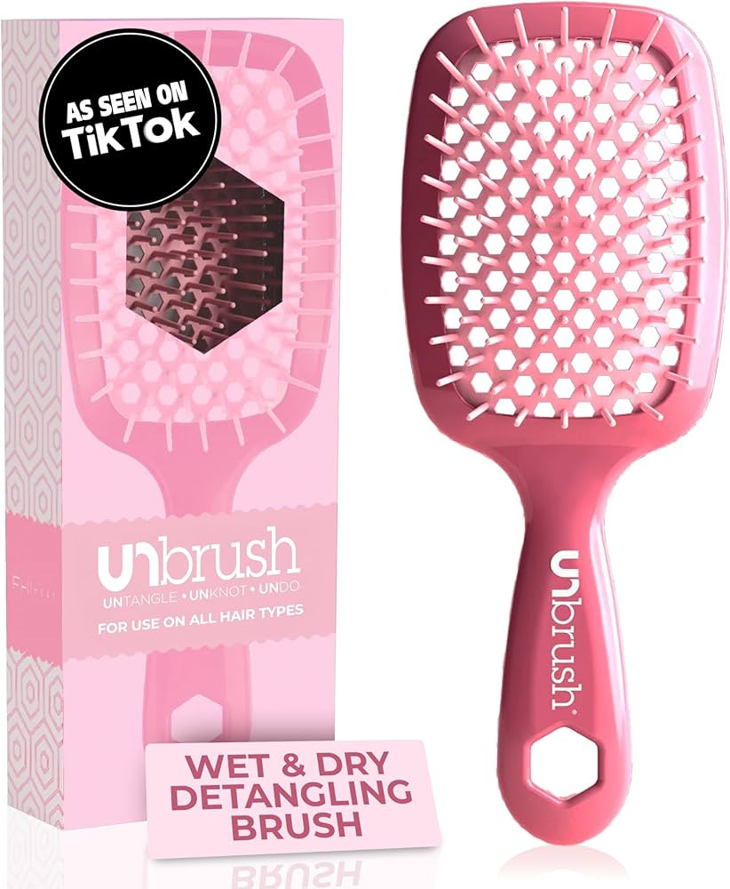 FHI Heat UNbrush Detangling Brush for Pain-Free Brushing on All Wet or Dry Hair Types — Durable... | Amazon (US)