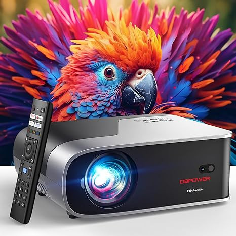 [Auto Focus/Auto Keystone] Smart Projector with WiFi and Bluetooth, Dolby Audio,DBPOWER Native 10... | Amazon (US)