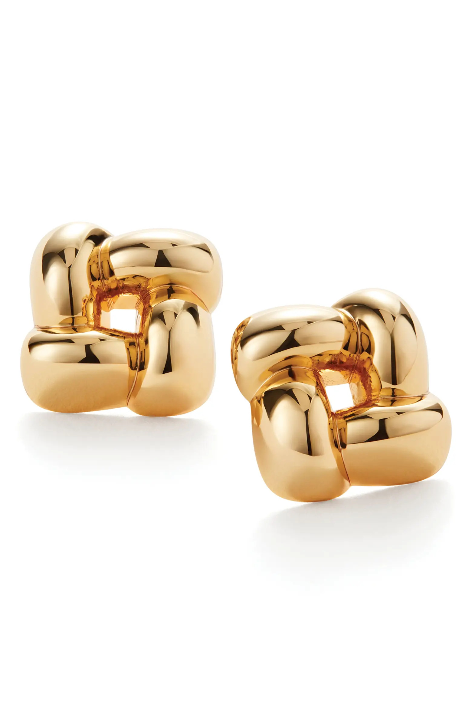 Medium Woven Square Stud Earrings | Nordstrom