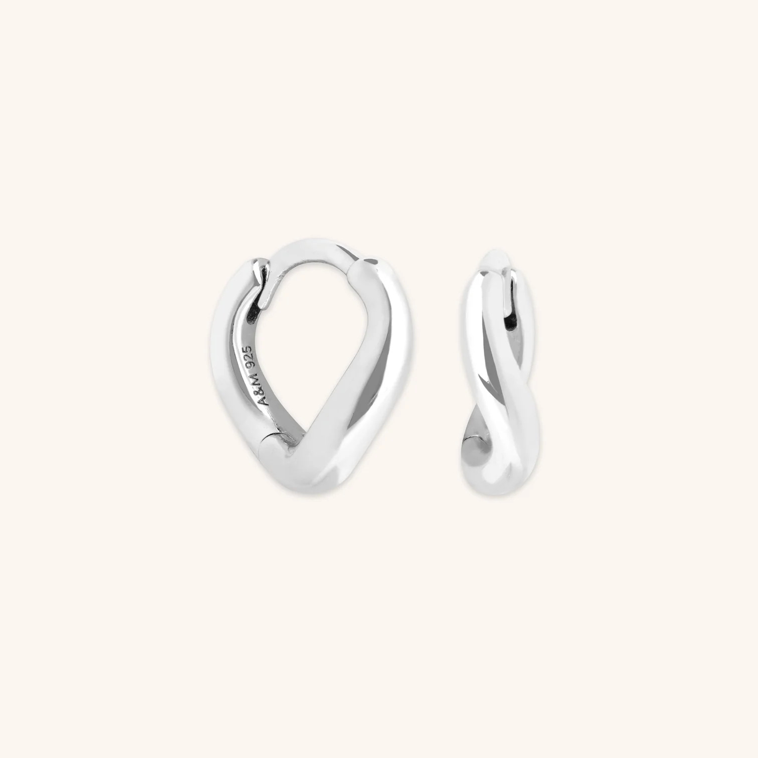 Wave Huggies in Silver | Astrid & Miyu UK