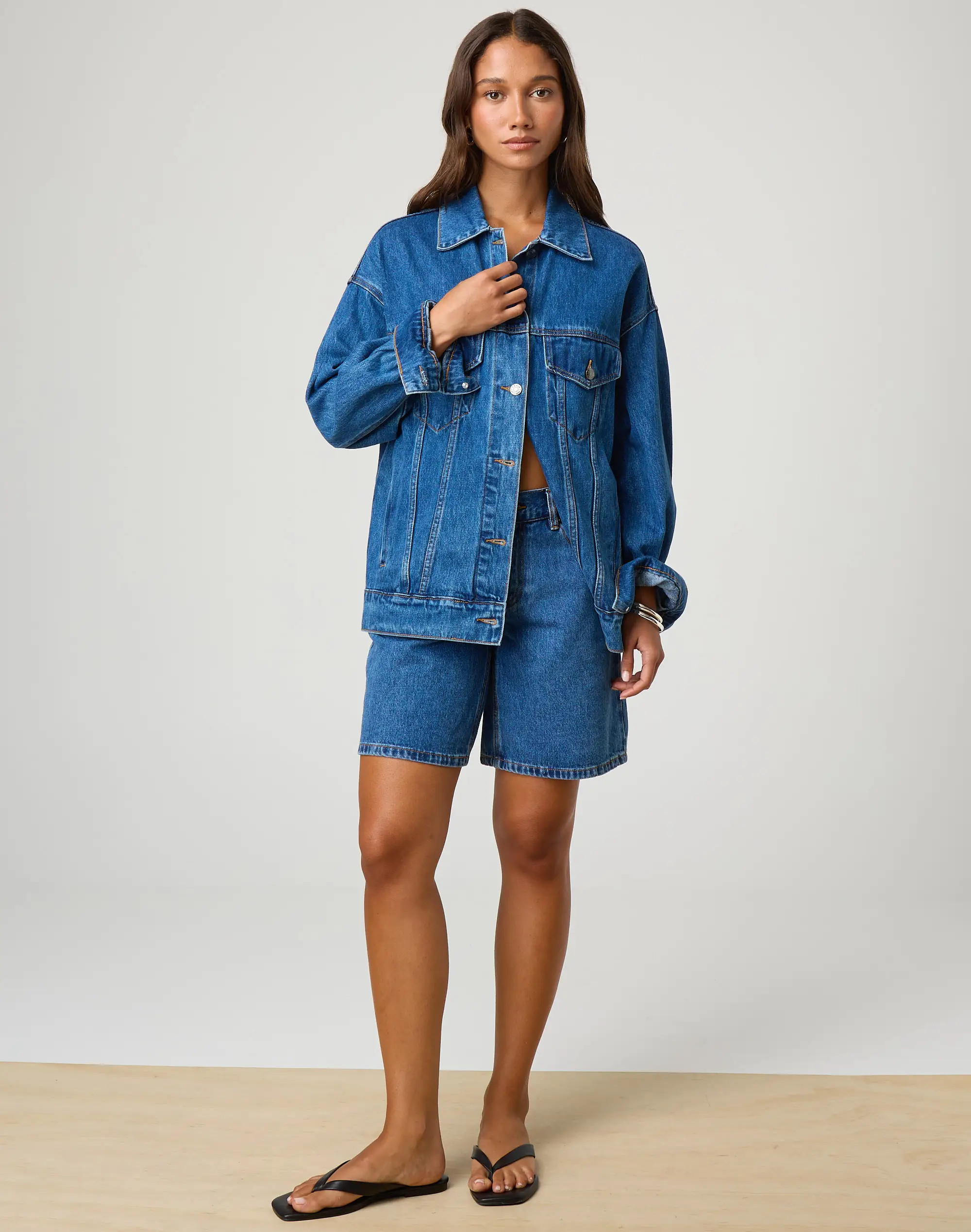 Longline Denim Jacket | Glassons (Australia)