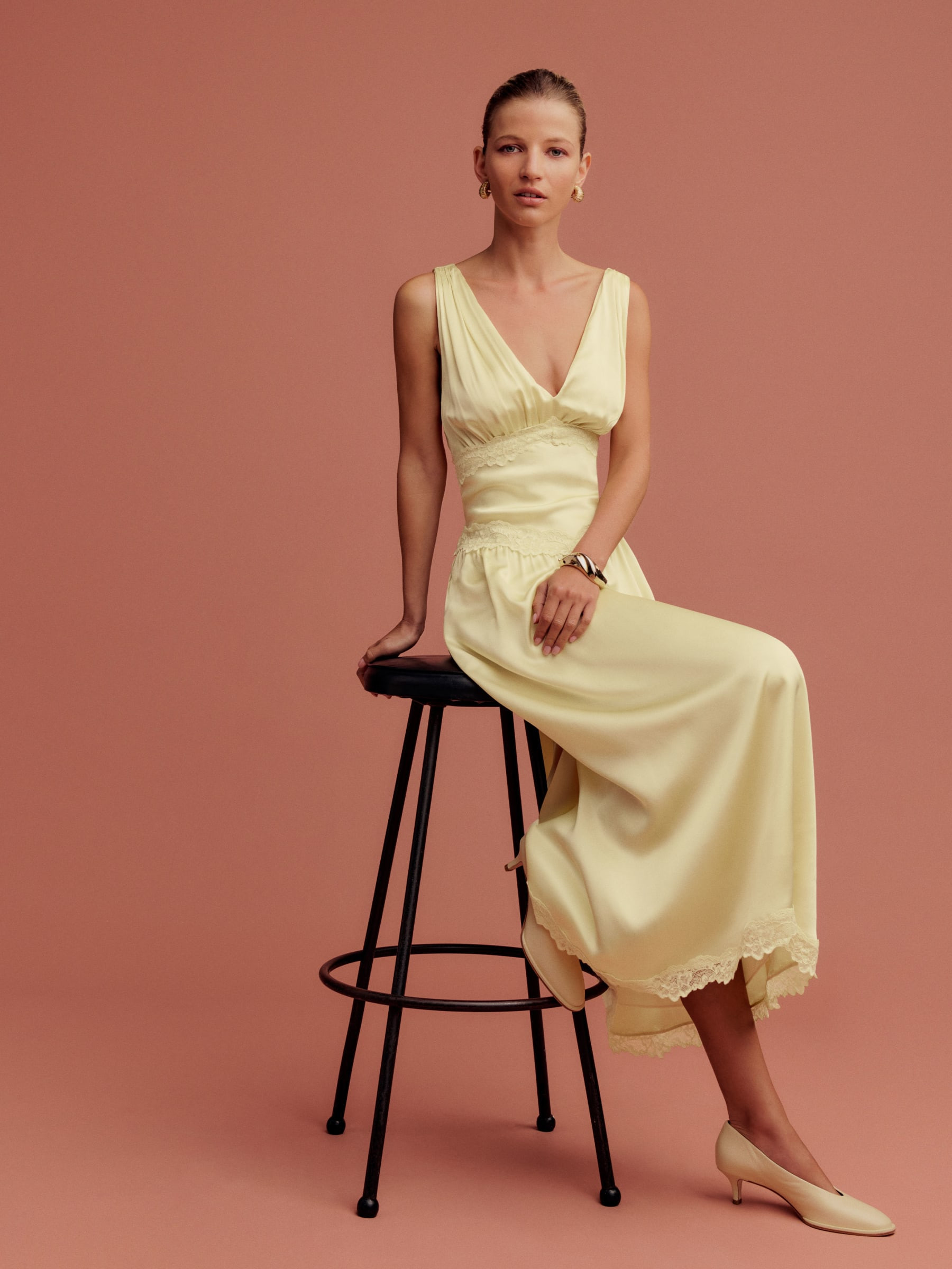 Stasia Silk Dress | Reformation (Global)