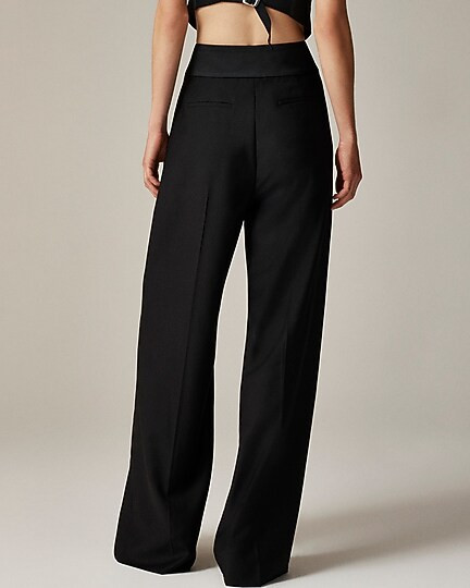Collection wide-leg trouser pant in tuxedo wool | J. Crew US
