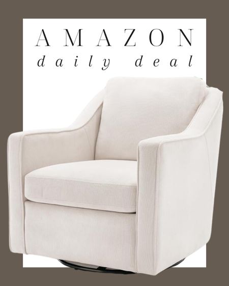 Amazon daily deal! Grab this swivel chair for a seating area, nursery or living space. 12% off now 👏🏼

Accent chair, swivel chair, armchair, nursery, seating area, living room, bedroom, guest room, neutral accent chair, sale, amazon sale, sale alert, sale find, Modern home decor, traditional home decor, budget friendly home decor, Interior design, look for less, designer inspired, Amazon, Amazon home, Amazon must haves, Amazon finds, amazon favorites, Amazon home decor #amazon #amazonhome

#LTKhome #LTKsalealert #LTKstyletip