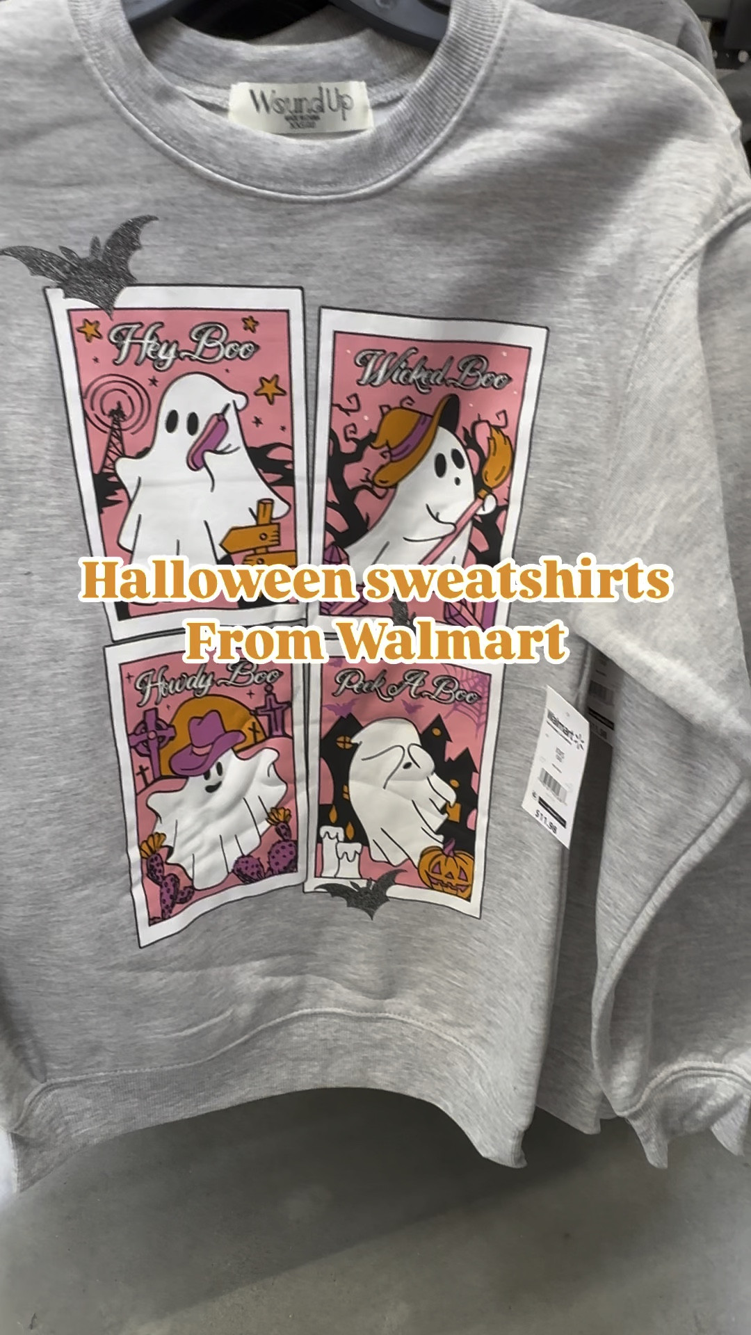 The cutest Halloween sweatshirts from Walmart! I grabbed the ghost hey boo sweatshirt and went up a size for an oversized fit! 

#walmart #walmartfashion #falltrends #halloweensweatshirt #midsizefashion #plussizefashion #juniors #momfashion #casualfashion

#LTKVideo #LTKFallSale #LTKSeasonal