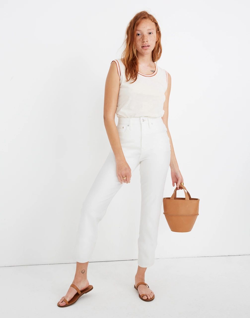 Classic Straight Jeans in Tile White | Madewell