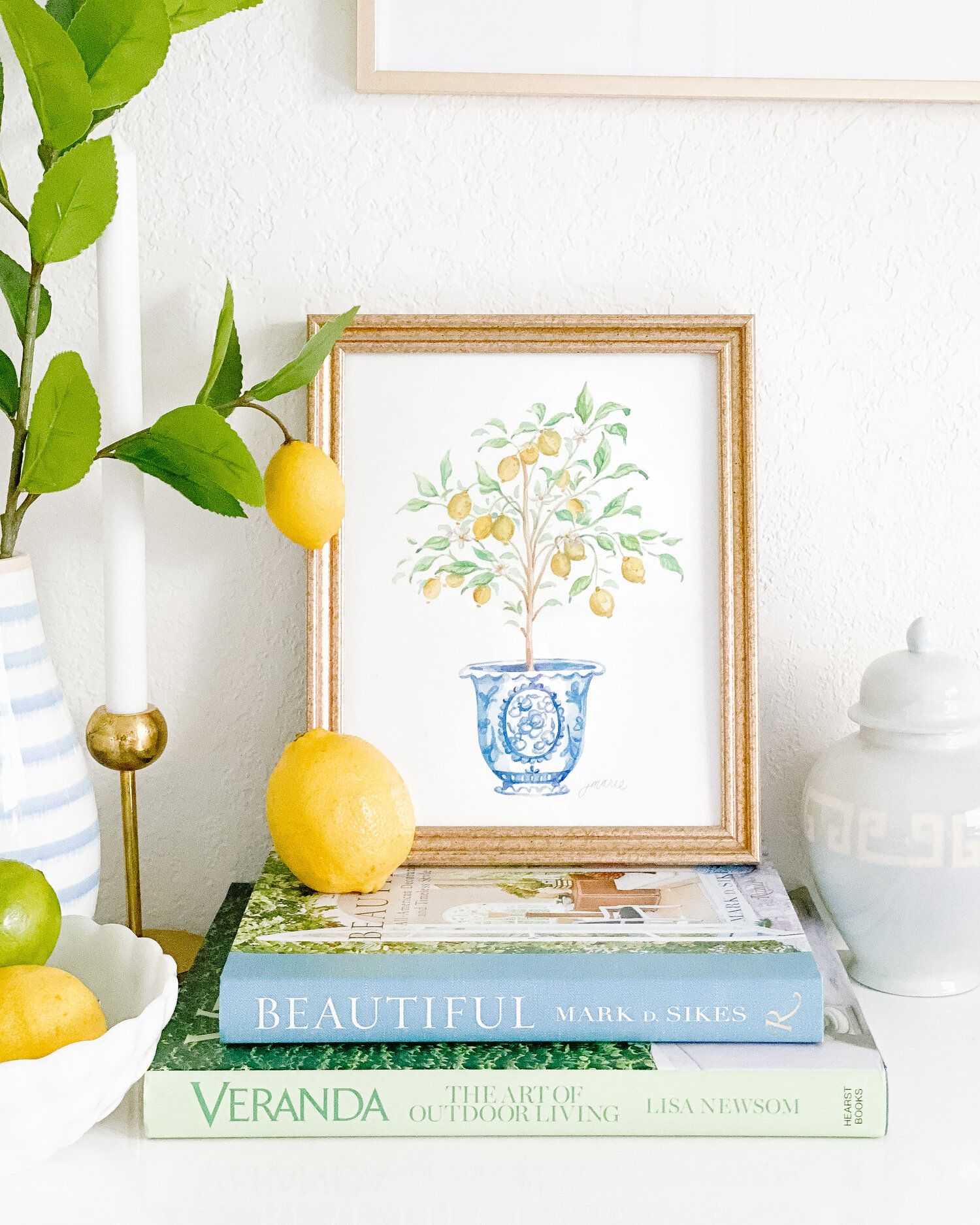 Ginger Jar Lemon Tree Art Print — Simply Jessica Marie | Simply Jessica Marie