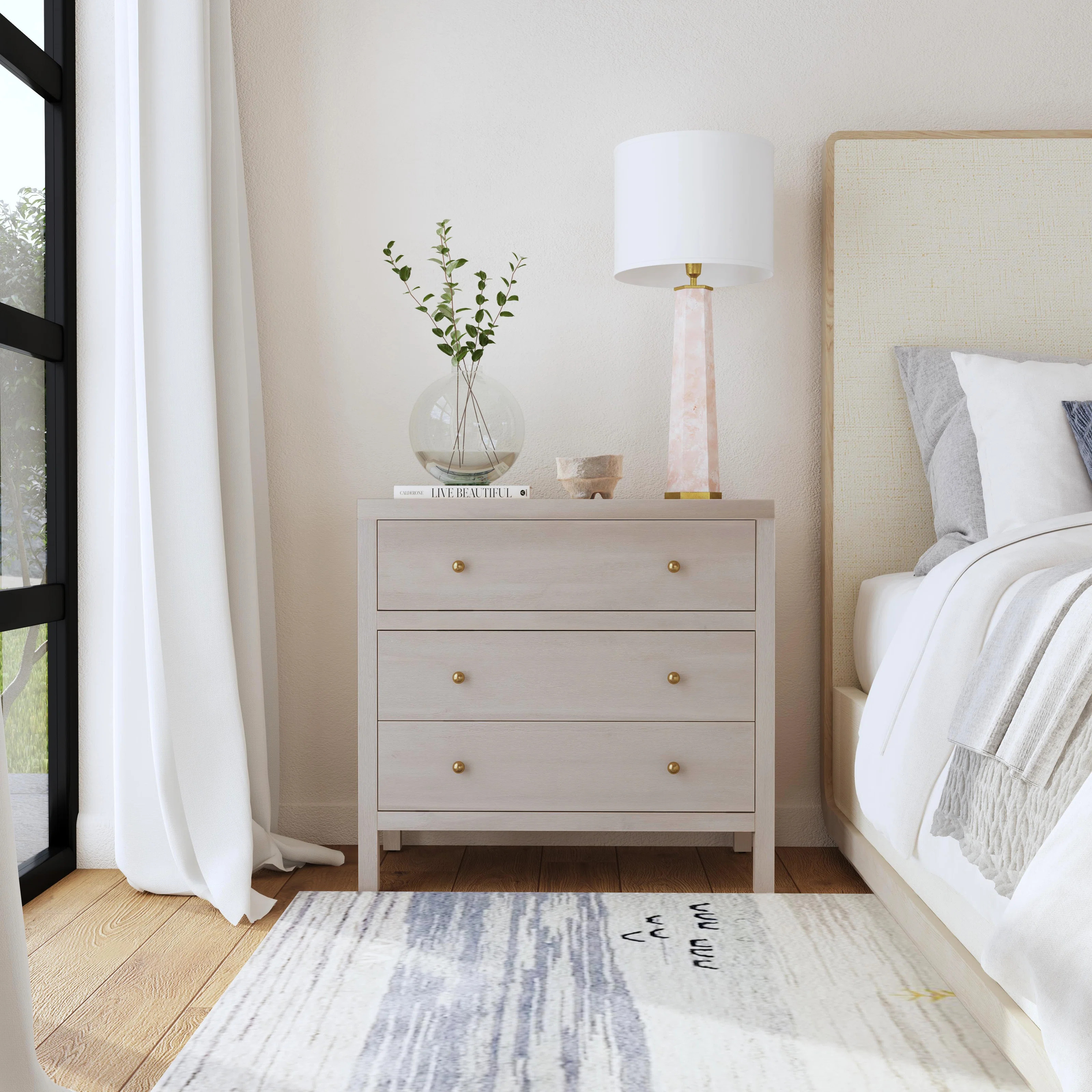 Celine 34" 3-Drawer Dresser | Wayfair North America