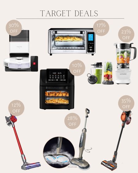 Target Deals 
Oven air fryer / cordless stick vacuum/ nutribullet blender / 

#LTKHome #LTKSaleAlert