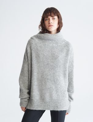 Oversized Ribbed Turtleneck Sweater | Calvin Klein | Calvin Klein (US)