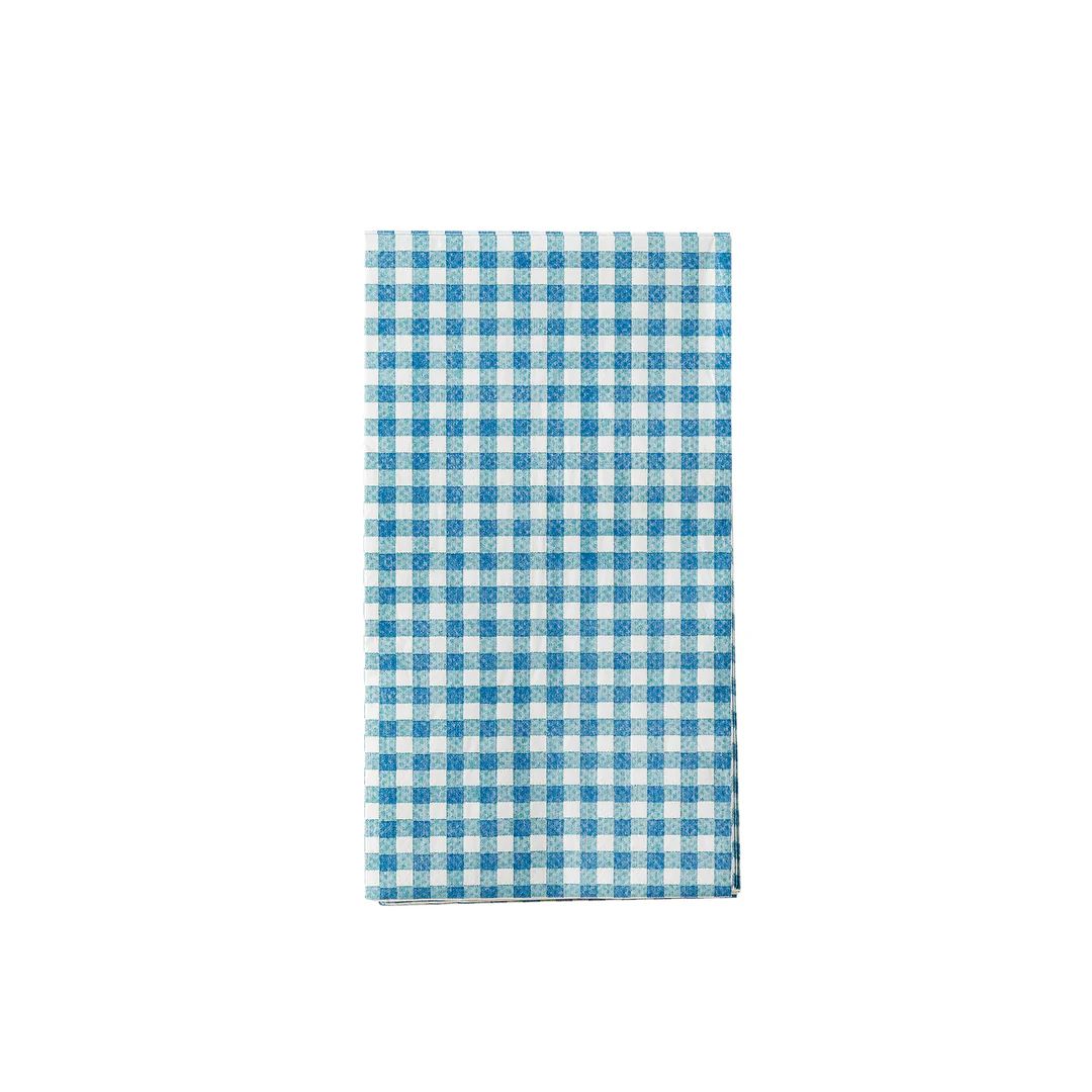 Hamptons Navy Gingham Paper Guest Towel | My Mind's Eye