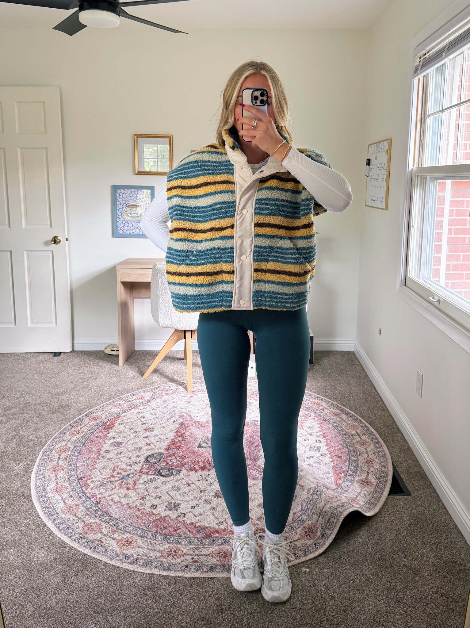 Walk OOTD 🫐🌲✨☕️ vest is launching at my store (Waterlilyclothing.com) this Sunday at 3pm ET! Wearing a Small 🧚🏻